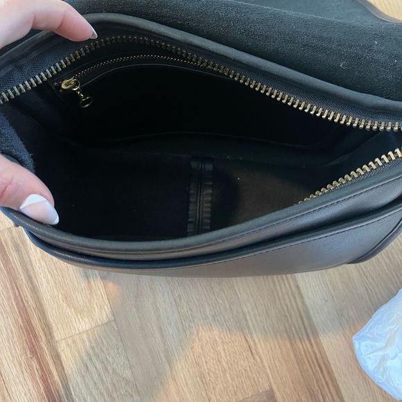 😍90s RARE COACH Vintage City Bag Black Leather Crossbody Shoulder Purse Bag🤍 - Picture 7 of 11
